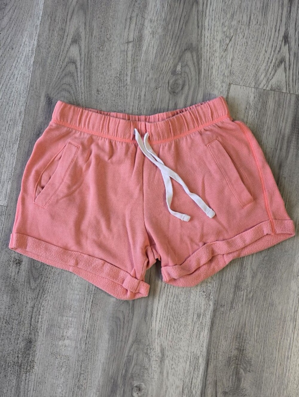 PINK Victoria’s Secret Coral Terry Lounge Shorts XS